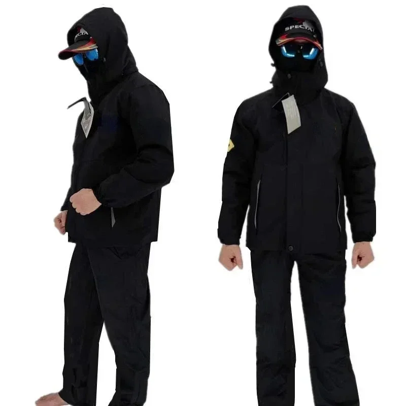 سميكة الصيد الملابس مجموعة الش - مراجعة Fishing Jacket Waterproof وسعره