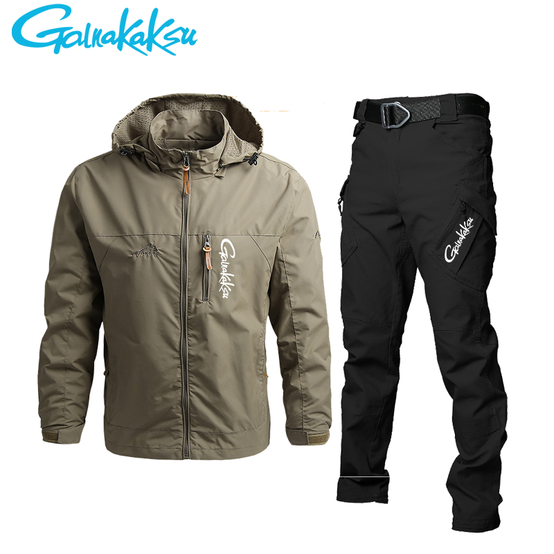 سترة وسراويل للرجال مضادة للما - مراجعة Fishing Jacket Waterproof وسعره