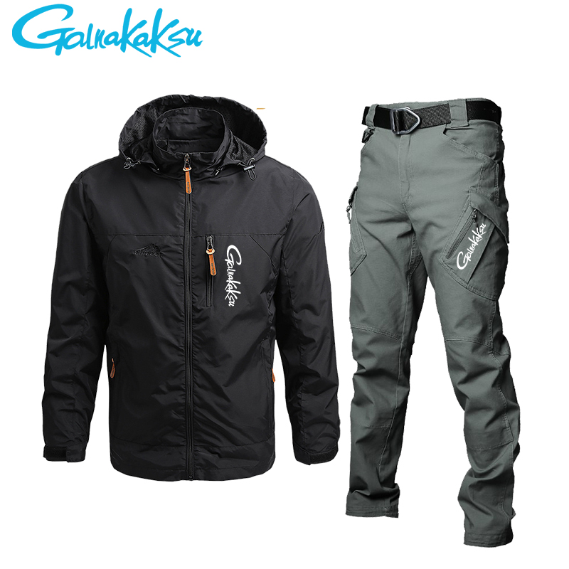 سترة وسراويل للرجال مضادة للما - مراجعة Fishing Jacket Waterproof وسعره