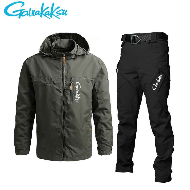 سترة وسراويل للرجال مضادة للما - مراجعة Fishing Jacket Waterproof وسعره