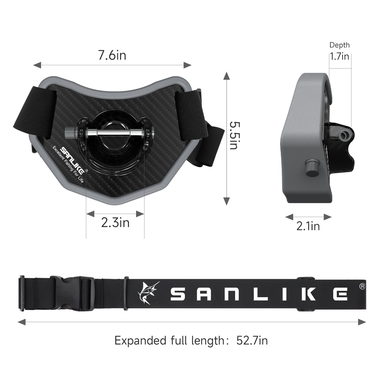 SANLIKE-الصيد القتال حزام ، قض - مراجعة Fishing Belt وسعره